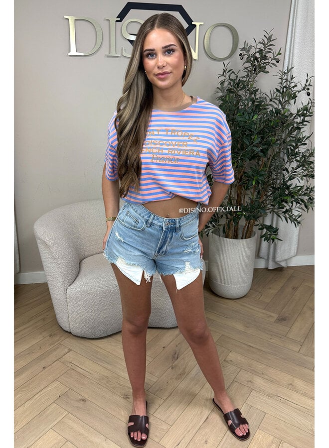 BEIGE - SAINT TROPEZ STRIPED TEE