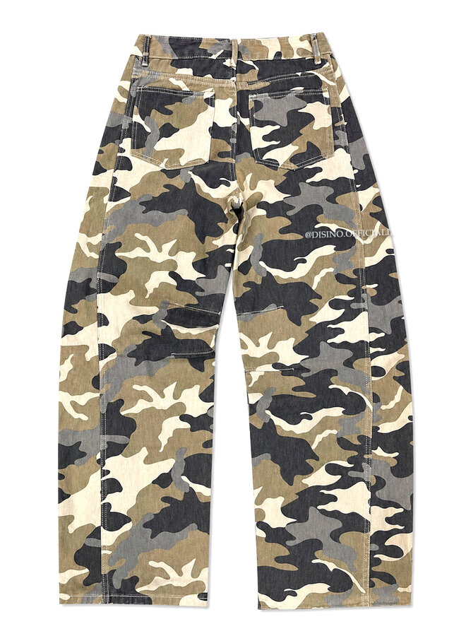 CAMO - 'TYLER BARREL JEANS' - CAMO BARREL FIT JEANS