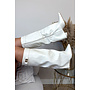 BEIGE - 'LEATHER SHARK BOOTS' - PREMIUM QUALITY PERFECT HIGH HEELS