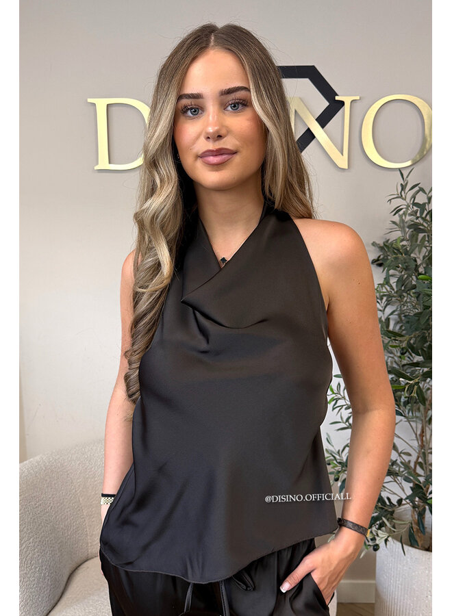 CHOCO - 'NOUR SET' - CLASSY SATIN TOP + PANTS SET