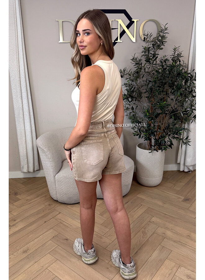 BEIGE - 'SAINT TROPEZ HALTER TOP'
