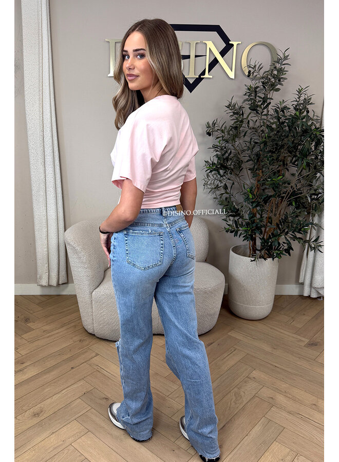PINK - 'NOAMI TOP' - PREMIUM QUALITY SNATCHED TEE