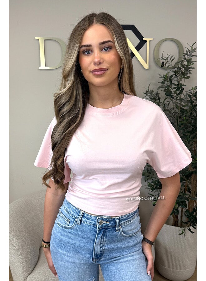 PINK - 'NOAMI TOP' - PREMIUM QUALITY SNATCHED TEE