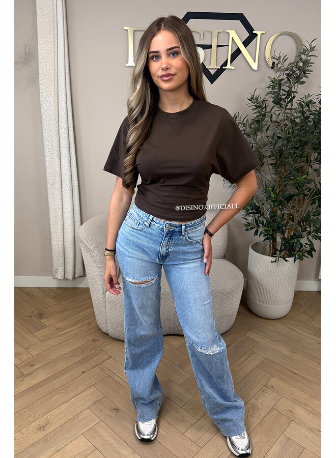 CHOCO - 'NOAMI TOP' - PREMIUM QUALITY SNATCHED TEE