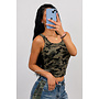 CAMO - 'GRACE TOP' - STUDS HALTER TOP