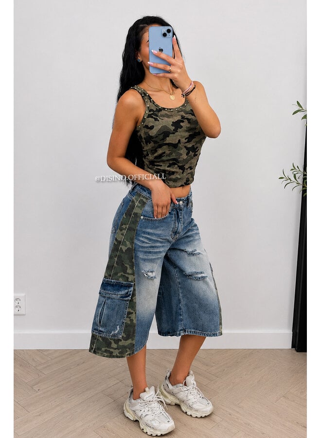 CAMO - 'GRACE TOP' - STUDS HALTER TOP