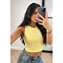 YELLOW - 'LYNN RACER' - VIRAL MIRROR RACER TOP