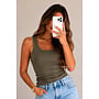 ARMY GREEN - 'NINA TOP' - PREMIUM QUALITY TANK TOP