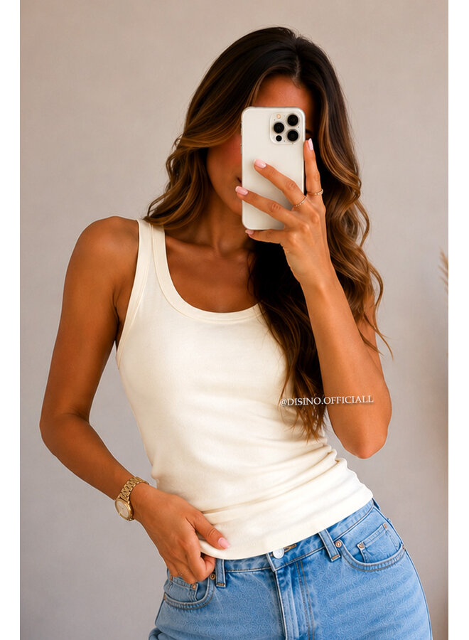 ECRU - 'NINA TOP' - PREMIUM QUALITY TANK TOP