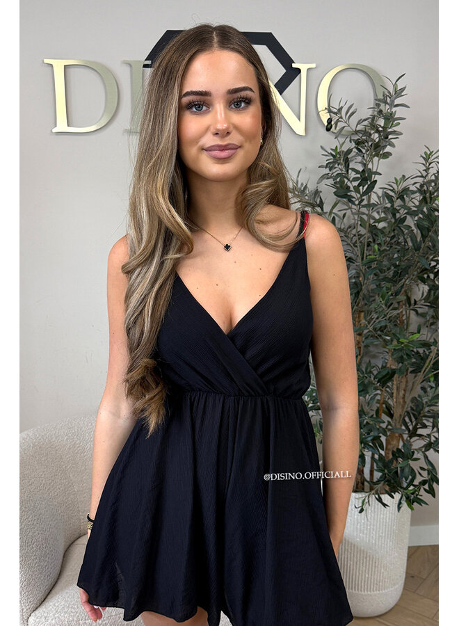 BLACK - 'SANNE PLAYSUIT' - SUMMER BREEZE PLAYSUIT