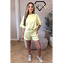 YELLOW - 'MILA SHORT SET' - OVERSIZED TOP + PANTS TWO PIECE SET
