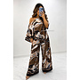 CHOCO - 'POUCHI SET' - INSPIRED COLORFUL SCARF TOP + PANTS SET