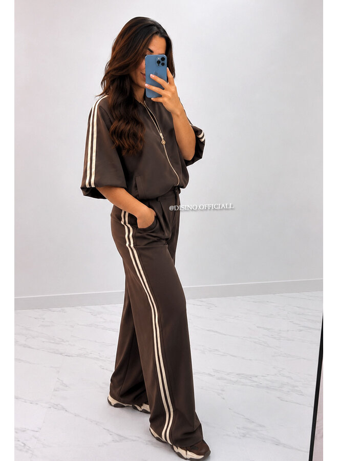 CHOCO - 'MABEL PANTS' - HIGH WAIST STRIPED PANTALON
