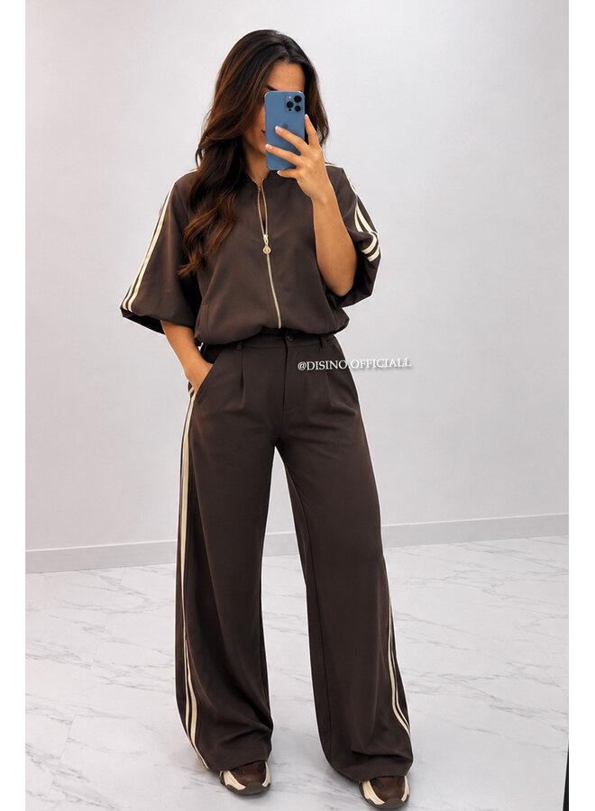 CHOCO - 'MABEL PANTS' - HIGH WAIST STRIPED PANTALON