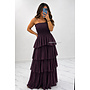 PLUM - 'ISABELLA MAXI DRESS' - SUMMER CHIQUE LAYERED RUFFLE MAXI DRESS