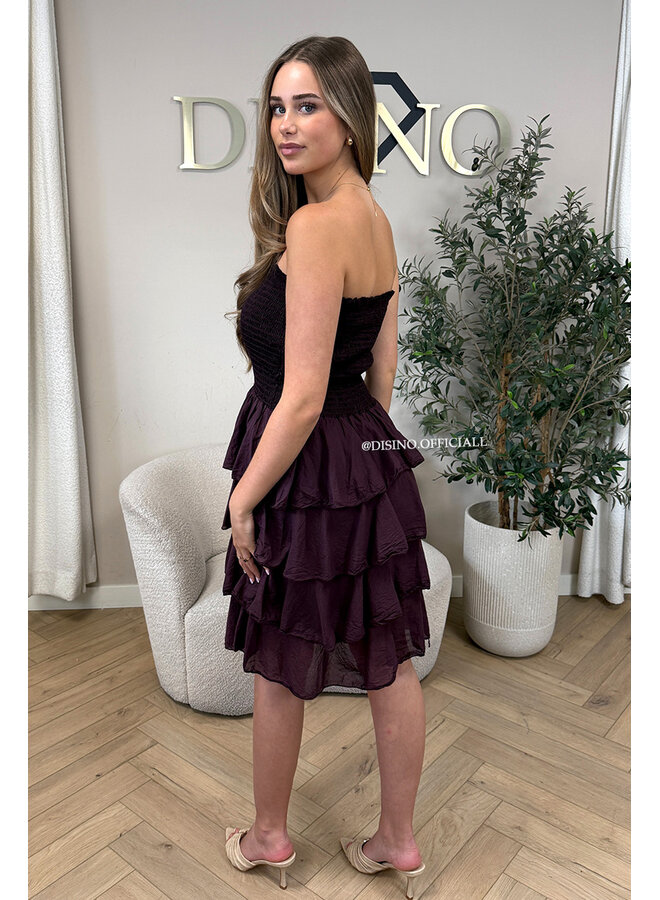 PLUM - 'ISABELLA MIDI DRESS' - SUMMER CHIQUE LAYERED RUFFLE MIDI DRESS