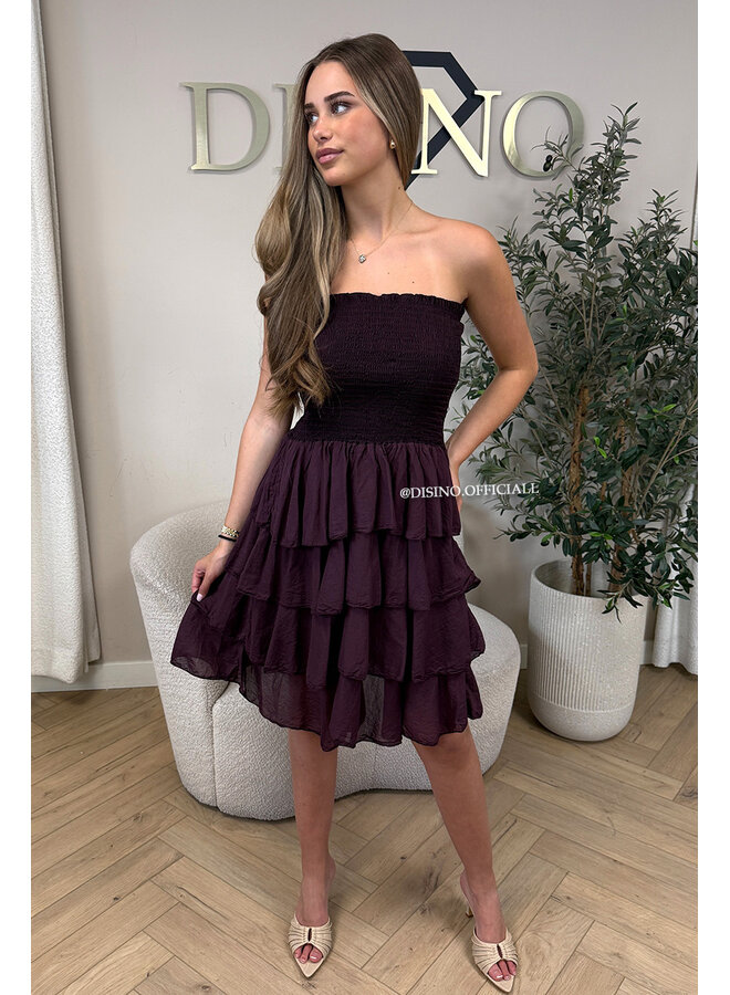 PLUM - 'ISABELLA MIDI DRESS' - SUMMER CHIQUE LAYERED RUFFLE MIDI DRESS