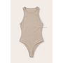 TAUPE - 'AVERY BODYSUIT' - SHAPING RACER BODYSUIT