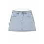 LIGHT BLUE - 'SOOF SKORT' - STRETCH DENIM SKIRT (SHORT INSIDE)
