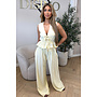 YELLOW - 'DELANI SET' - COASTAL CHIC SUMMER TOP + PANTS SET