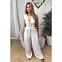BEIGE - 'DELANI SET' - COASTAL CHIC SUMMER TOP + PANTS SET