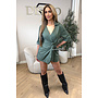 ARMY GREEN - 'LINA PLAYSUIT' - CLASSY BLOUSE PLAYSUIT