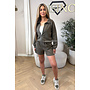 ARMY GREEN - 'CANDICE SET' - INSPIRED COMFY SHORT + VEST SET