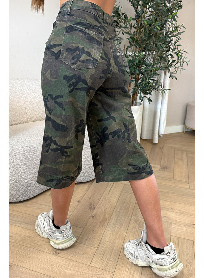 CAMO - 'INDY JORT' - STRETCH ARMY PRINT JORT