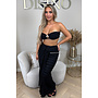 BLACK - 'ISLA IBIZA SET' - CROCHET BEACH TOP + SKIRT SET