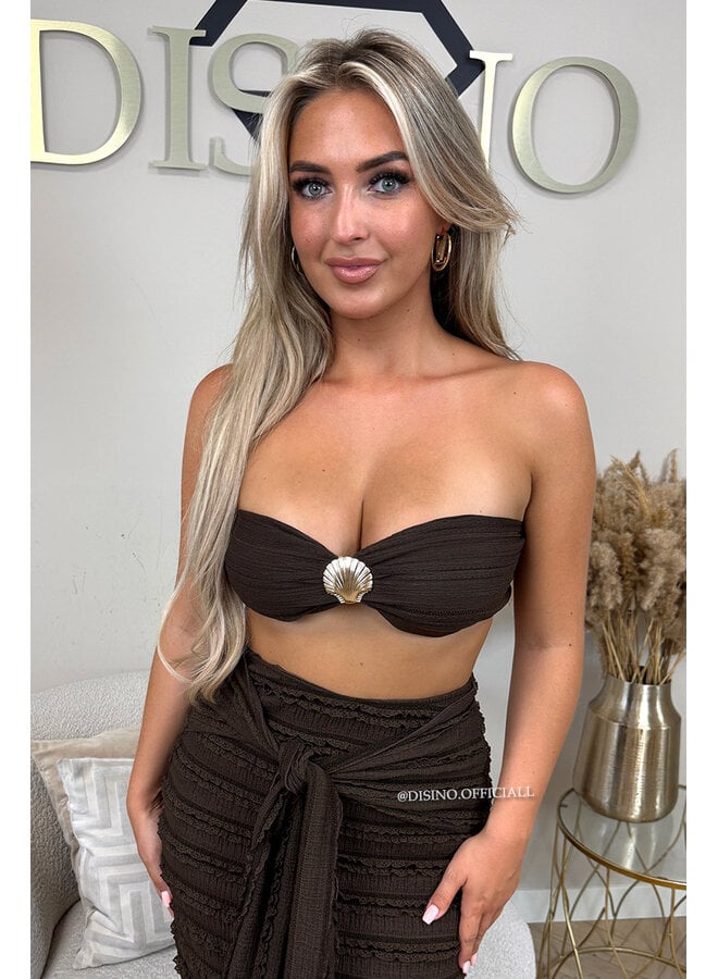 CHOCO - 'ISLA IBIZA SET' - CROCHET BEACH TOP + SKIRT SET