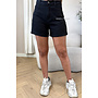 BLACK - 'ELLA SHORTS' - SUPER STRETCH DENIM SHORTS