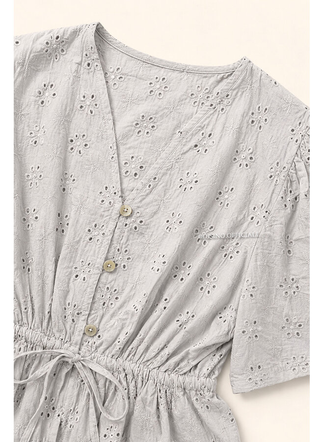 SAND - 'ROSALYN TOP' - CROCHET LACE SUMMER TOP