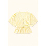 YELLOW - 'ROSALYN TOP' - CROCHET LACE SUMMER TOP