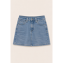BLUE - 'SANNE SKORT' - SUPERR STRETCH DENIM SKIRT (SHORT INSIDE)