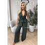 ARMY GREEN - 'DELANI SET' - COASTAL CHIC SUMMER TOP + PANTS SET