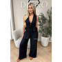 BLACK - 'DELANI SET' - COASTAL CHIC SUMMER TOP + PANTS SET