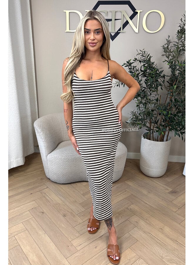 CHOCO - 'MARINA STRIPED DRESS' - CLASSY STRIPED SUMMER DRESS