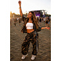 CAMO - 'ANGIE SET' - BAGGY STRIPED CAMO TWO PIECE SET