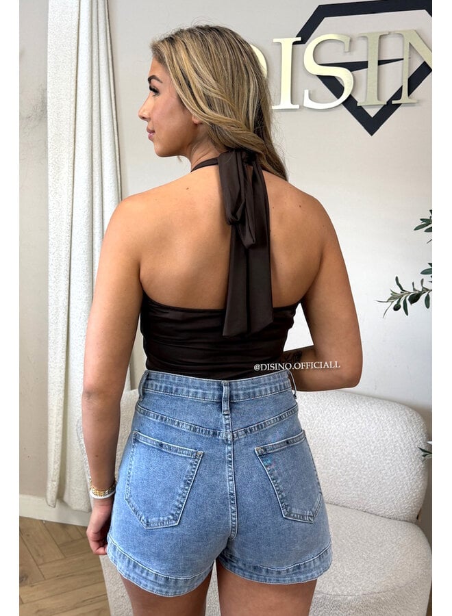 CHOCO - 'ELISA TOP' - OPEN BACK HALTER TOP