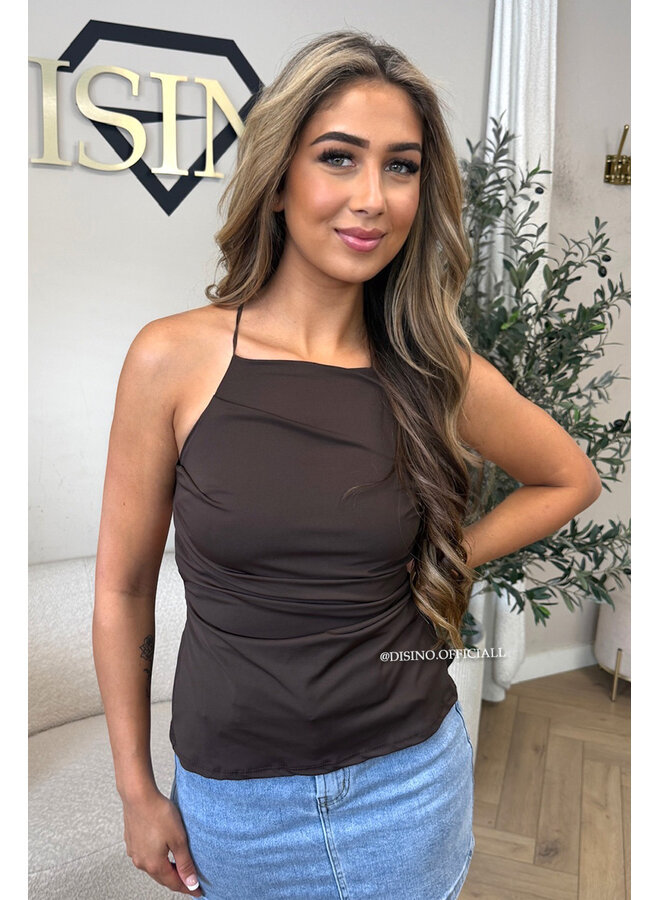 CHOCO - 'TARA TOP' - CLASSY OPEN BACK TOP