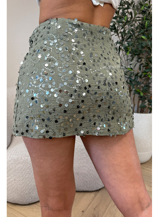 GREEN - 'CELIA SKORT' - PAILLET SKORT