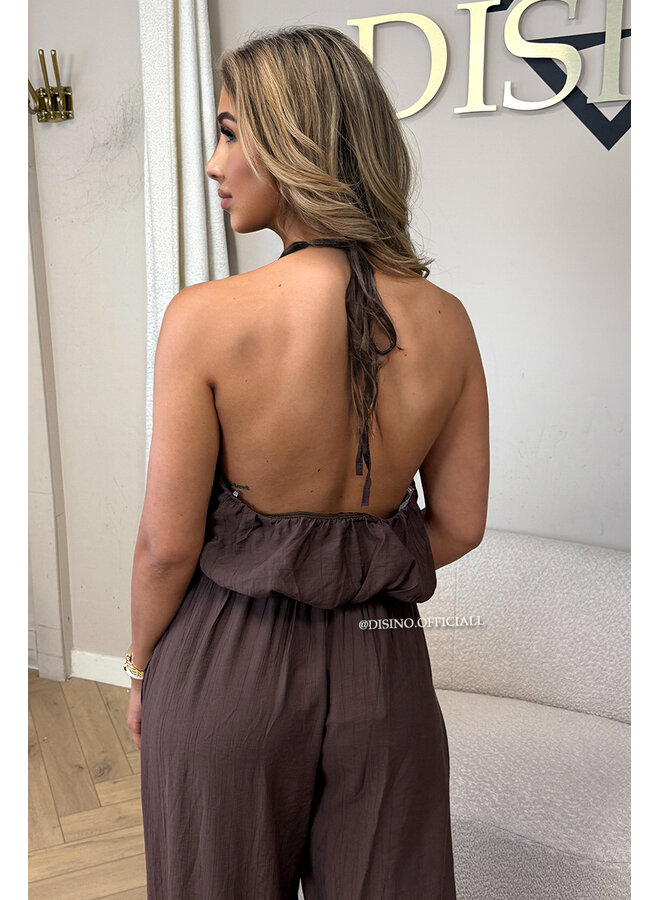 CHOCO - 'ALARA SET' - SUMMER ESCAPE OPEN BACK TOP + PANTS SET
