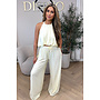 YELLOW - 'ALARA SET' - SUMMER ESCAPE OPEN BACK TOP + PANTS SET
