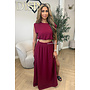 BORDEAUX - 'INEZ SET' - MIDNIGHT OASIS MAXI SKIRT + TOP SET