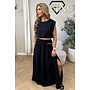 BLACK - 'INEZ SET' - MIDNIGHT OASIS MAXI SKIRT + TOP SET