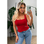 RED - 'NOVA BASIC TOP' - SEAMLESS HEMD TOP