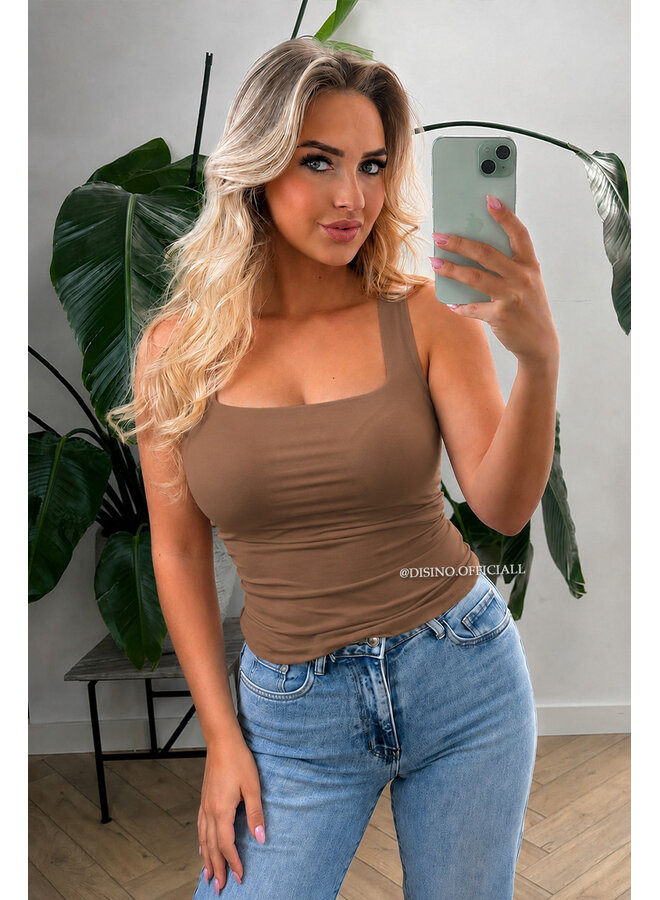 CAMEL - 'NOVA BASIC TOP' - SEAMLESS HEMD TOP