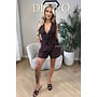 CHOCO - 'DELANI SHORT SET' - COASTAL CHIC SUMMER TOP + SHORT SET