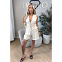 BEIGE - 'DELANI SHORT SET' - COASTAL CHIC SUMMER TOP + SHORT SET