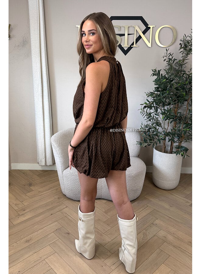 CHOCO - 'ESTELLE PLAYSUIT' - CROCHET LACE PLAYSUIT